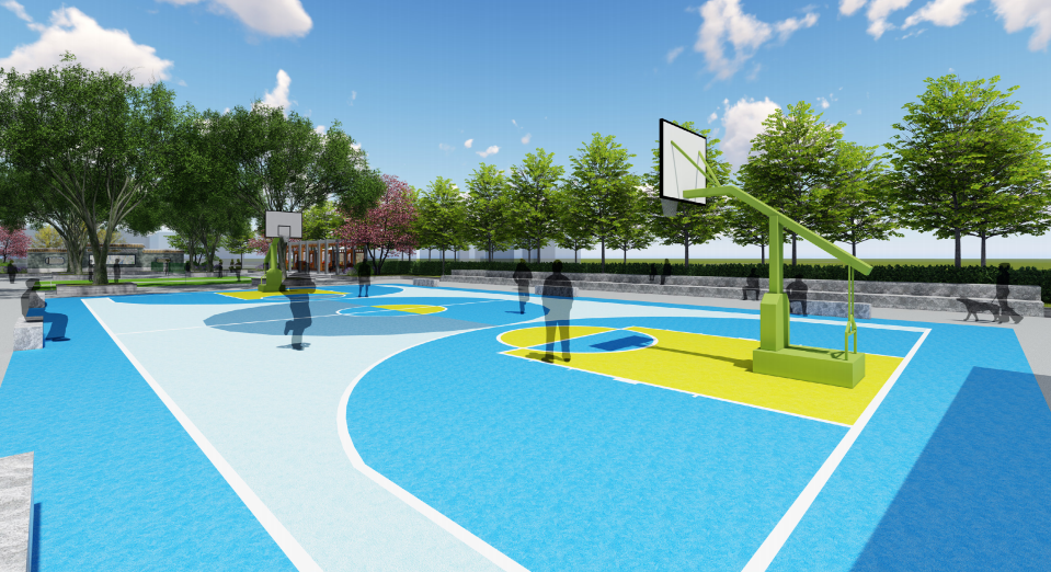 新篮球场滨水游步道丹灶杜家村将大变身打造环村景观路线